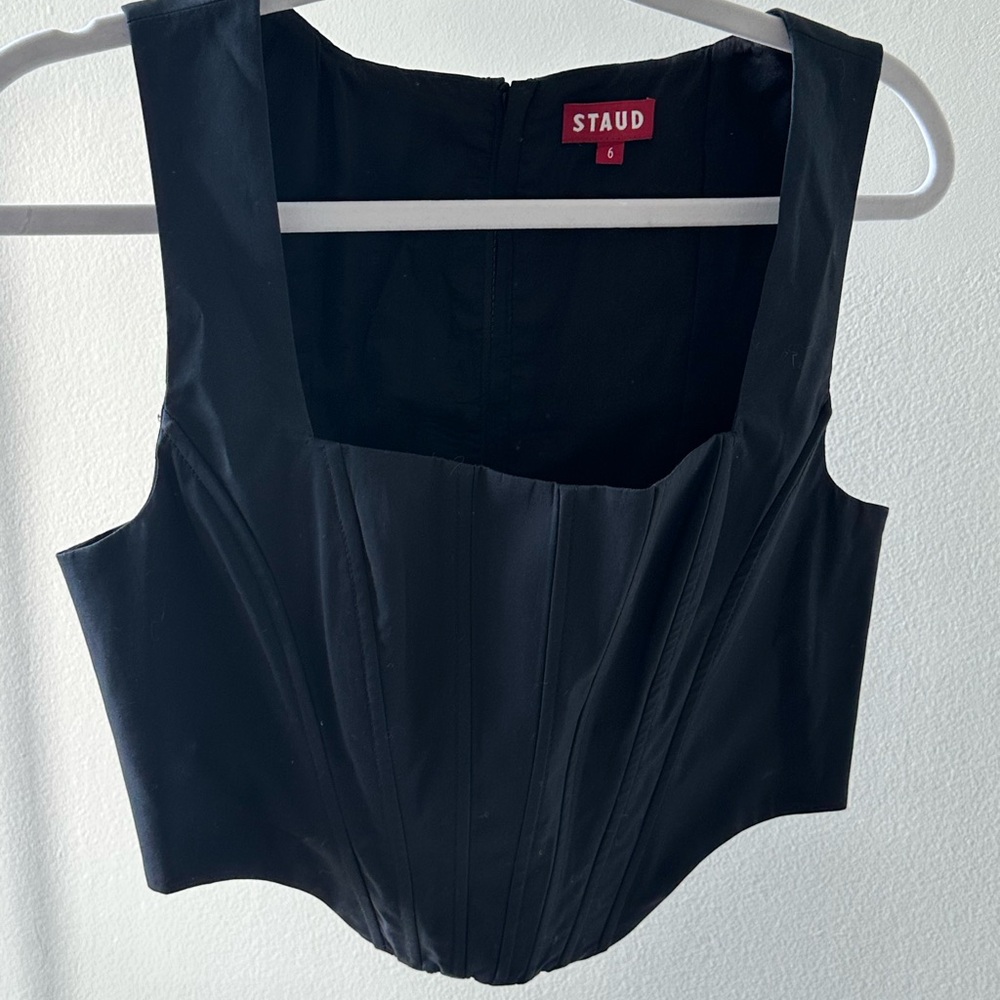 STAUD corset in black